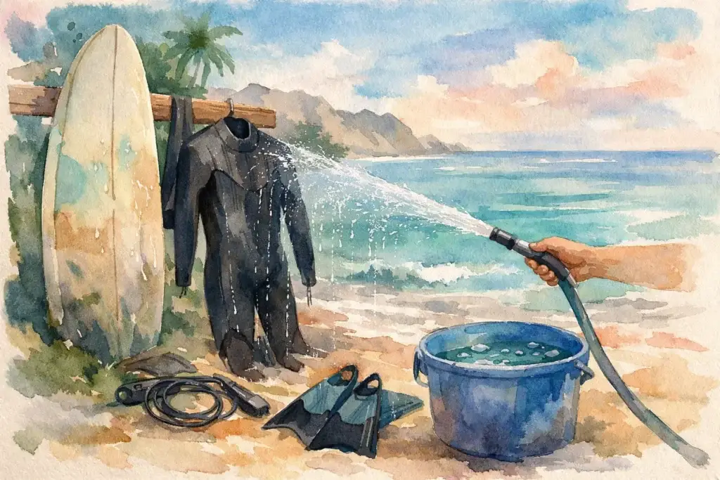 How to Rinse Surf Gear After Every Session
