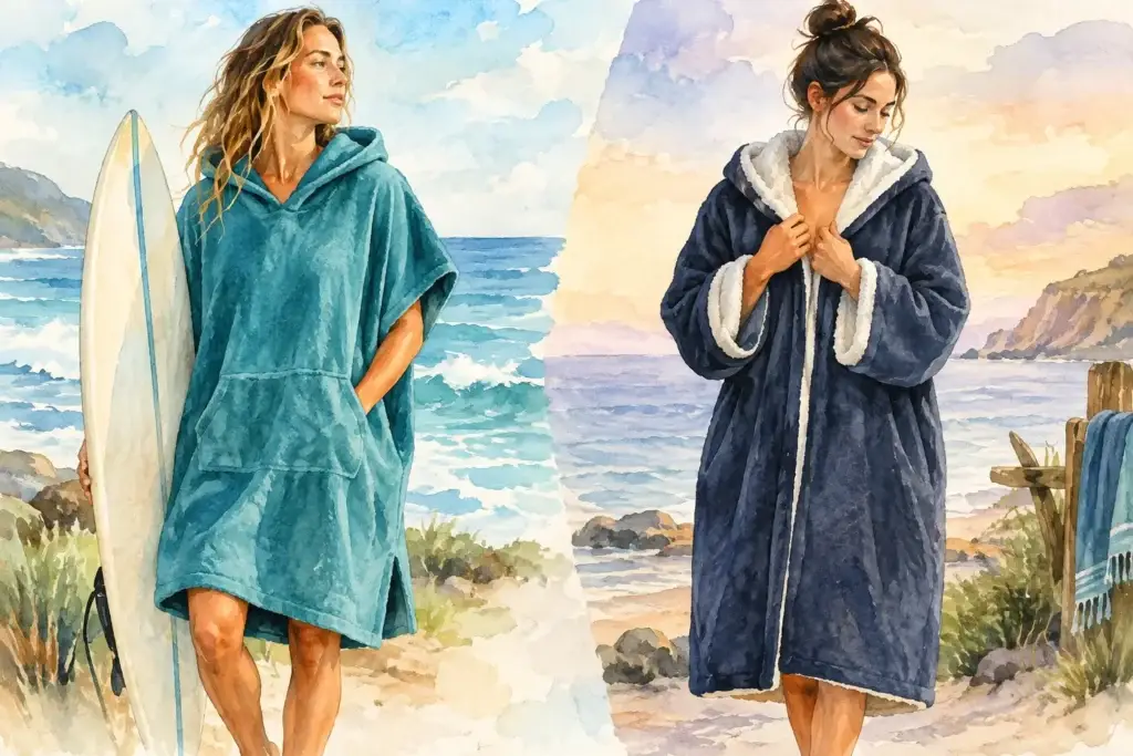 Surf Poncho vs Changing Robe: Which Suits You?