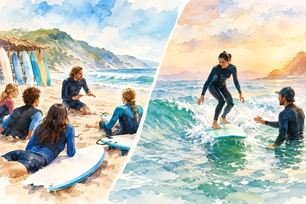 Surf Camp Versus Private Lessons: Which Fits?