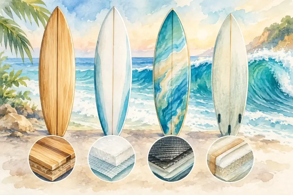 Surfboard Construction Comparison for Better Waves